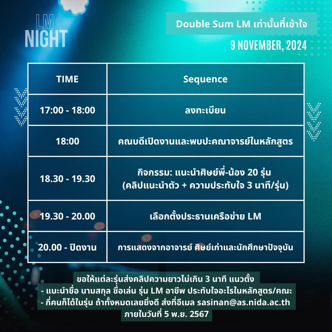 กำหนดการ