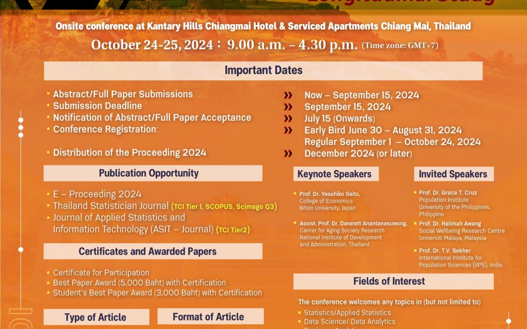 Invitation to the International Conference on Applied Statistics (ICAS2024)