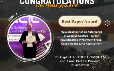 นักศึกษา CYBER 3 ได้รับรางวัล Best Paper Award ในงาน NCCIT2025