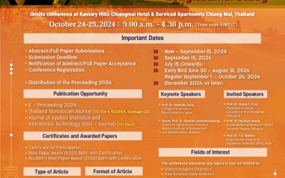 Invitation to the International Conference on Applied Statistics (ICAS2024)